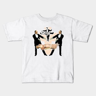 Levitation: Magician making a woman levitate Kids T-Shirt